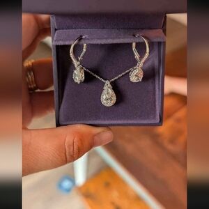 Silver And White Sapphire Set